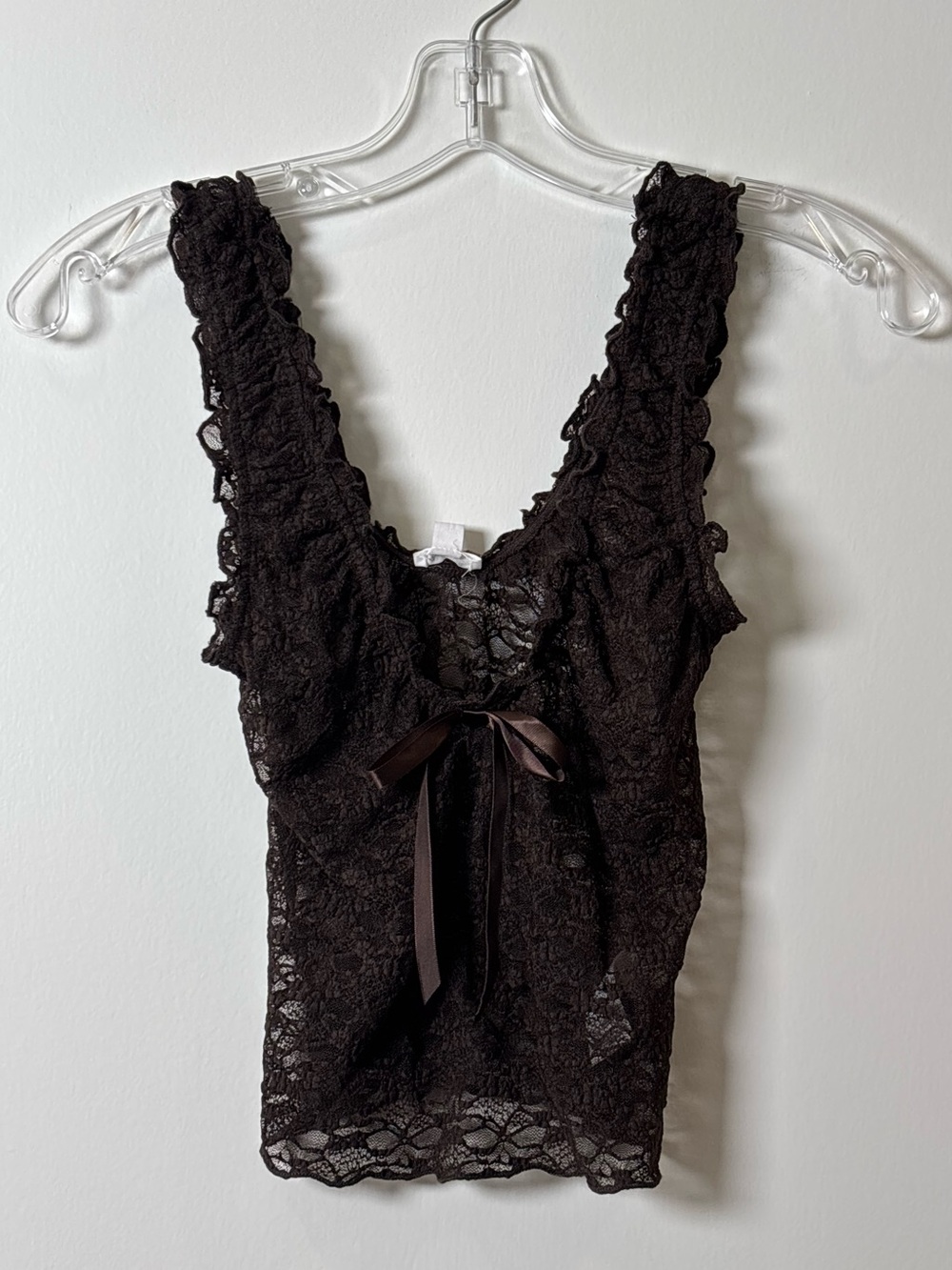 Garage Brown Lace Tank
